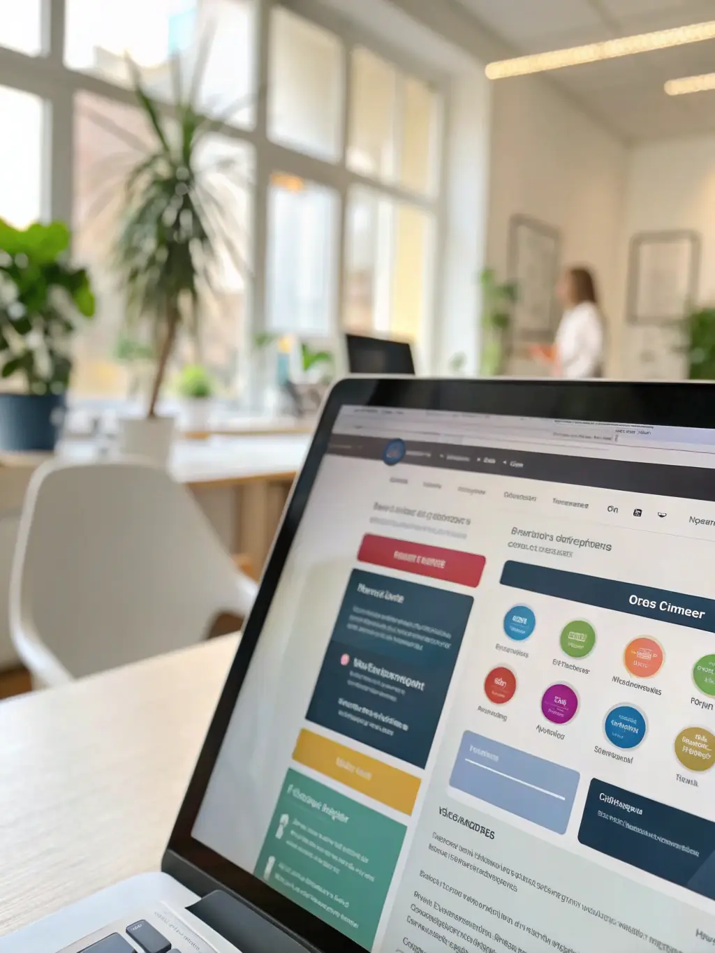 A mockup of a professionally designed website tailored for a local business, emphasizing its user-friendly interface and conversion-focused design.