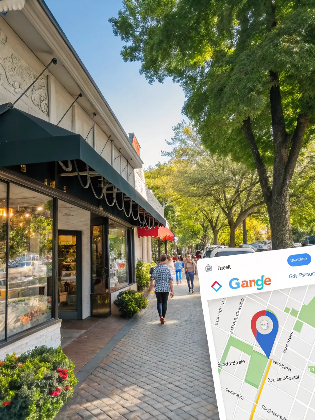 A screenshot of a Google Maps listing showing a local bakery prominently displayed in the top 3 search results after YellowRock's SEO optimization.