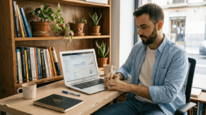 Especialista en SEO analizando estrategias para potenciar negocios locales