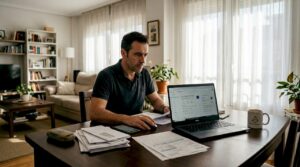 Propietario de negocio actualizando la información de su empresa en Google Maps