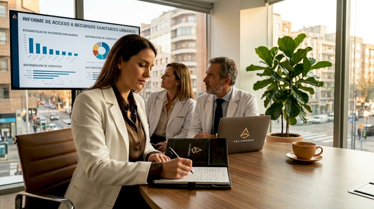 El equipo de la clínica analiza su estrategia digital