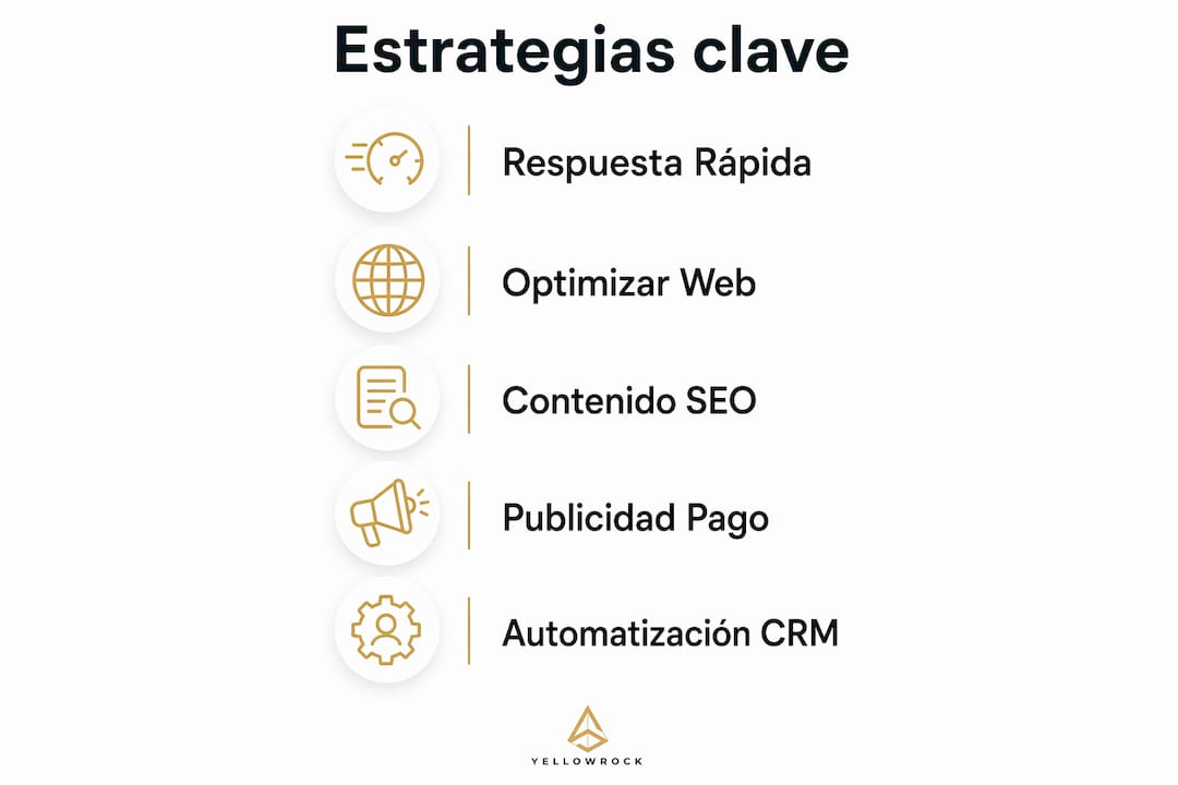 Infografía sobre las fases clave para impulsar la conversión en clínicas