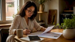 Mujer analizando las estrategias digitales de negocios locales