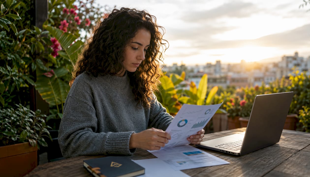 Manos trabajando en la planificación de estrategias de SEO y publicidad online