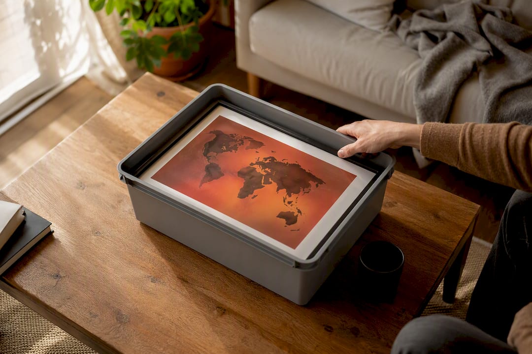 Mano ajustando el contenedor de un iframe de mapa responsivo