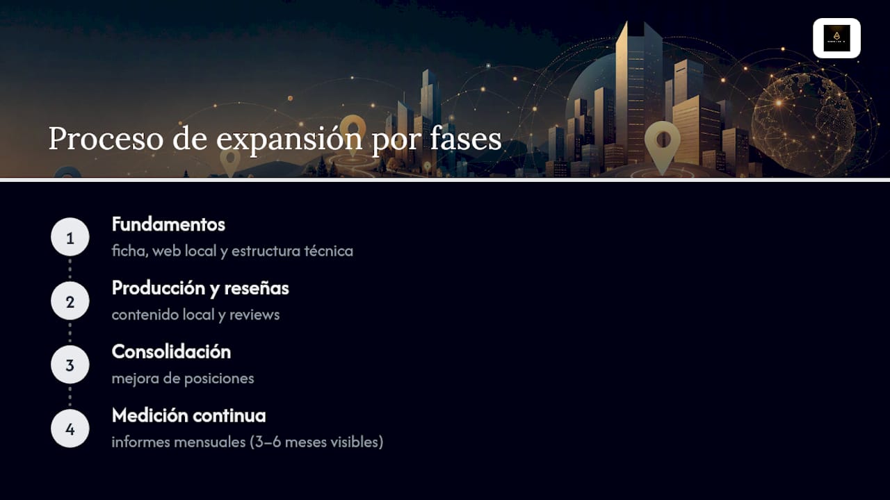 Diagrama del proceso de expansión local en fases