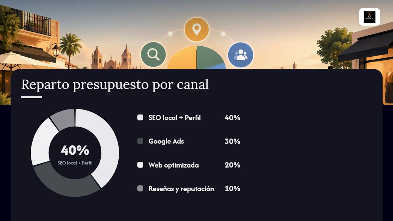 Cómo repartir el presupuesto entre canales — overview diagram