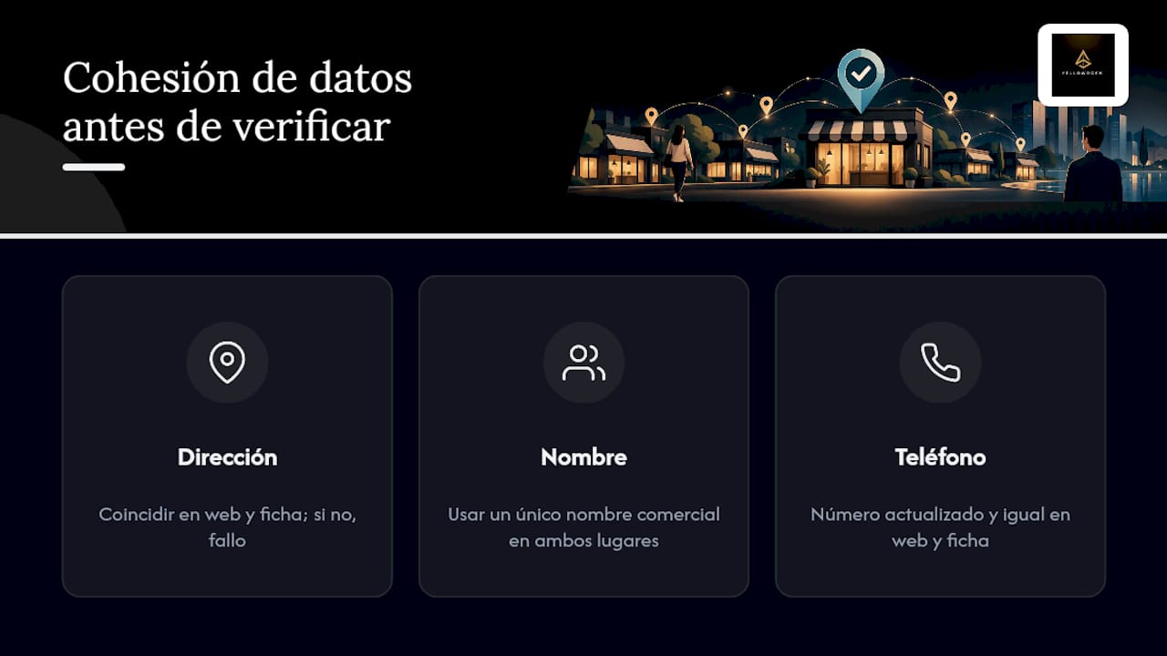 Consistencia de datos antes de validar la ficha