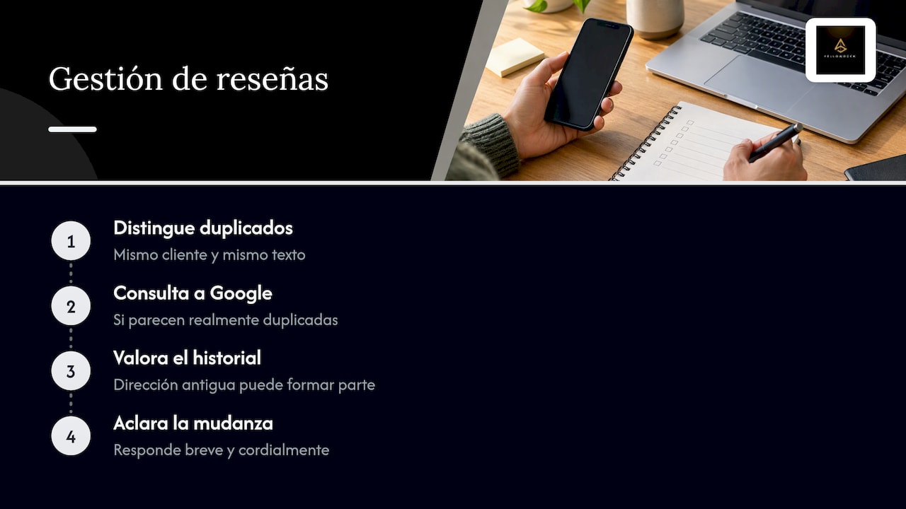Pasos para revisar reseñas tras una mudanza