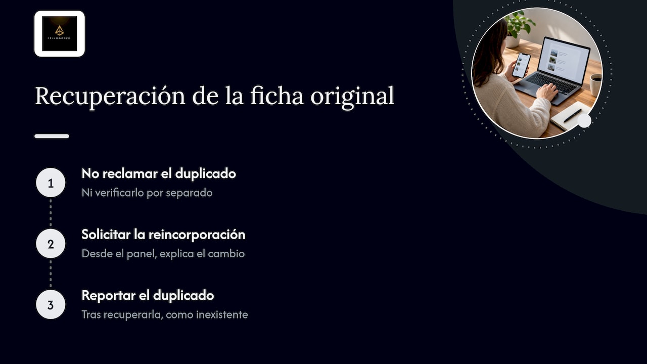 Pasos para recuperar la ficha y reportar duplicado